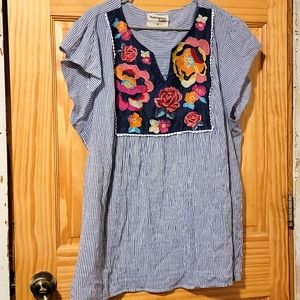 Savanna Jane 3x top with embroidery
